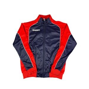 VTG Kappa Track Jacket Men's XL Red Blue Retro Zip Up Logo Athletic Streetwear